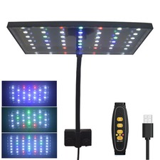 USB Aquarium LED Light Full Spectrum Aquatic Plant Grow Lamp Fish Tank Adjustabl