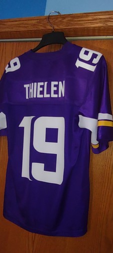Nuova senza etichette Adam Thielen #19 Minnesota Vikings maglia uomo media marca NFLPA🏈SKOL - Foto 5 di 12