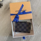 Louis Vuitton Damier Ebene Pocket Organizer - Brown With Initials C.L.G