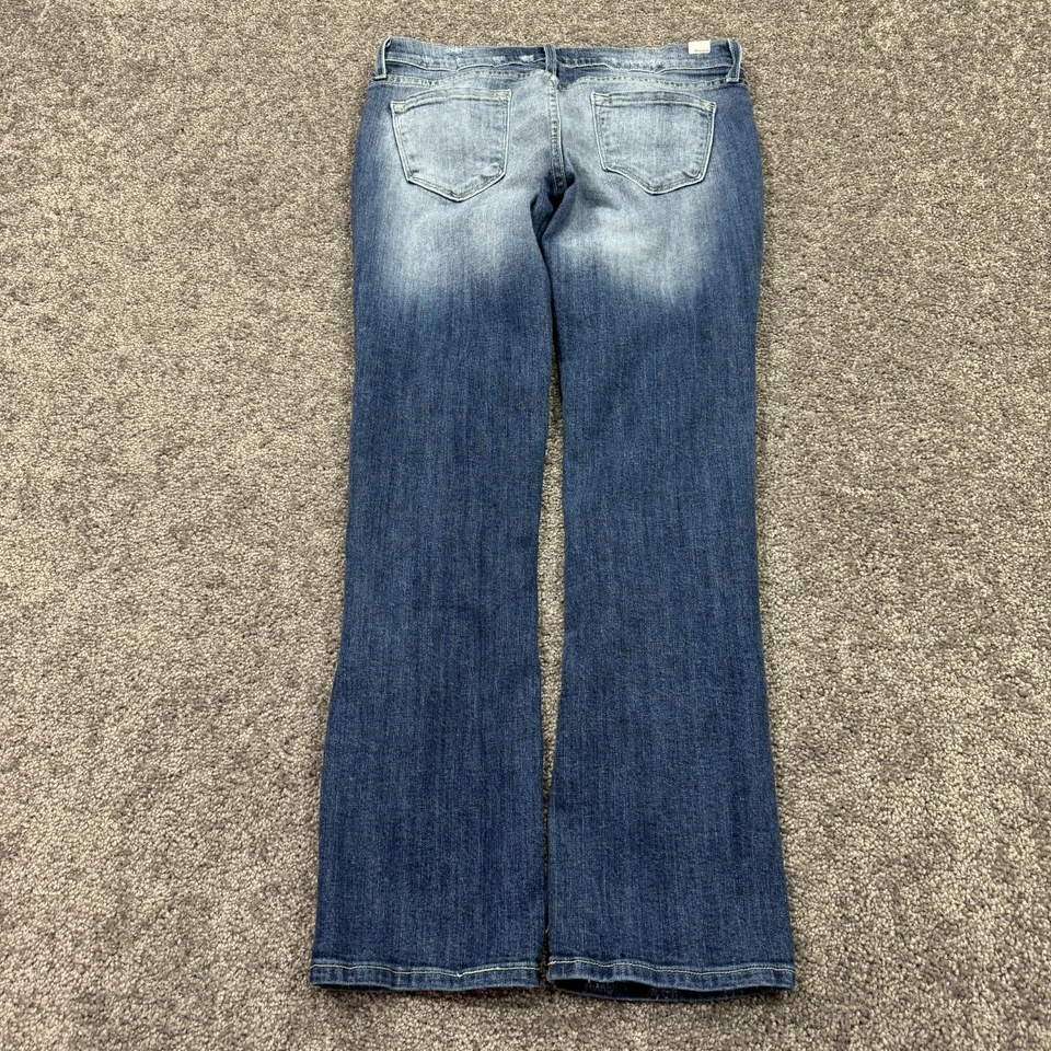 Pantalones de mezclilla KanCan para mujer 29 azules rectos elásticos lavado medio preppy informales Foto 2 de 4