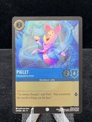 Disney Lorcana Winterspell Piglet - Entranced by Snow #139 Cold Foil