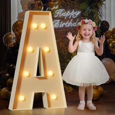 3FT Marquee Letters A, Large Light Up Letters 3 Feet Tall with Lights, Big Le...
