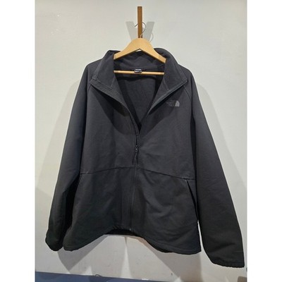 The North Face Camden Soft Shell Jacket Mens 3XL Black WindWall Full Zip