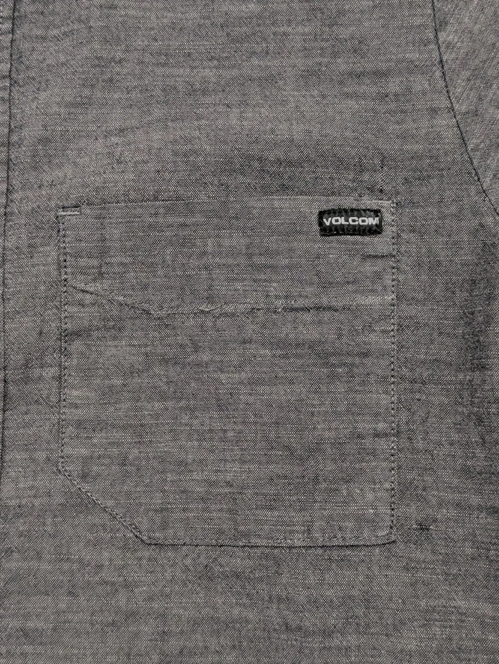 Volcom Long Sleeve Button Up Shirt Mens S Gray Skater Y2K Snowboard Surf 90s - Image 3 of 4