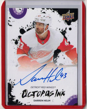DARREN HELM 25/26 Red Wings Centennial Auto Autograph Signed Octopus Ink #OI-DH