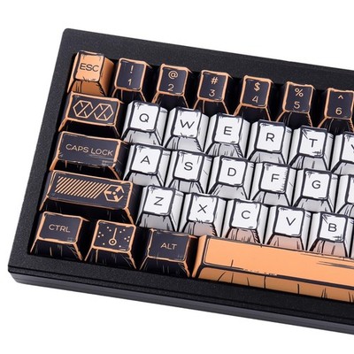 PBT Manga Keycaps Set,147 Keys Custom Japenese Anime Style Keycaps Cherry Pro...