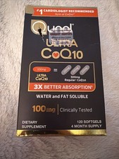 Qunol Ultra CoQ10 Better Absorption Supplement Tablet - 120 Count EXP 10/2028