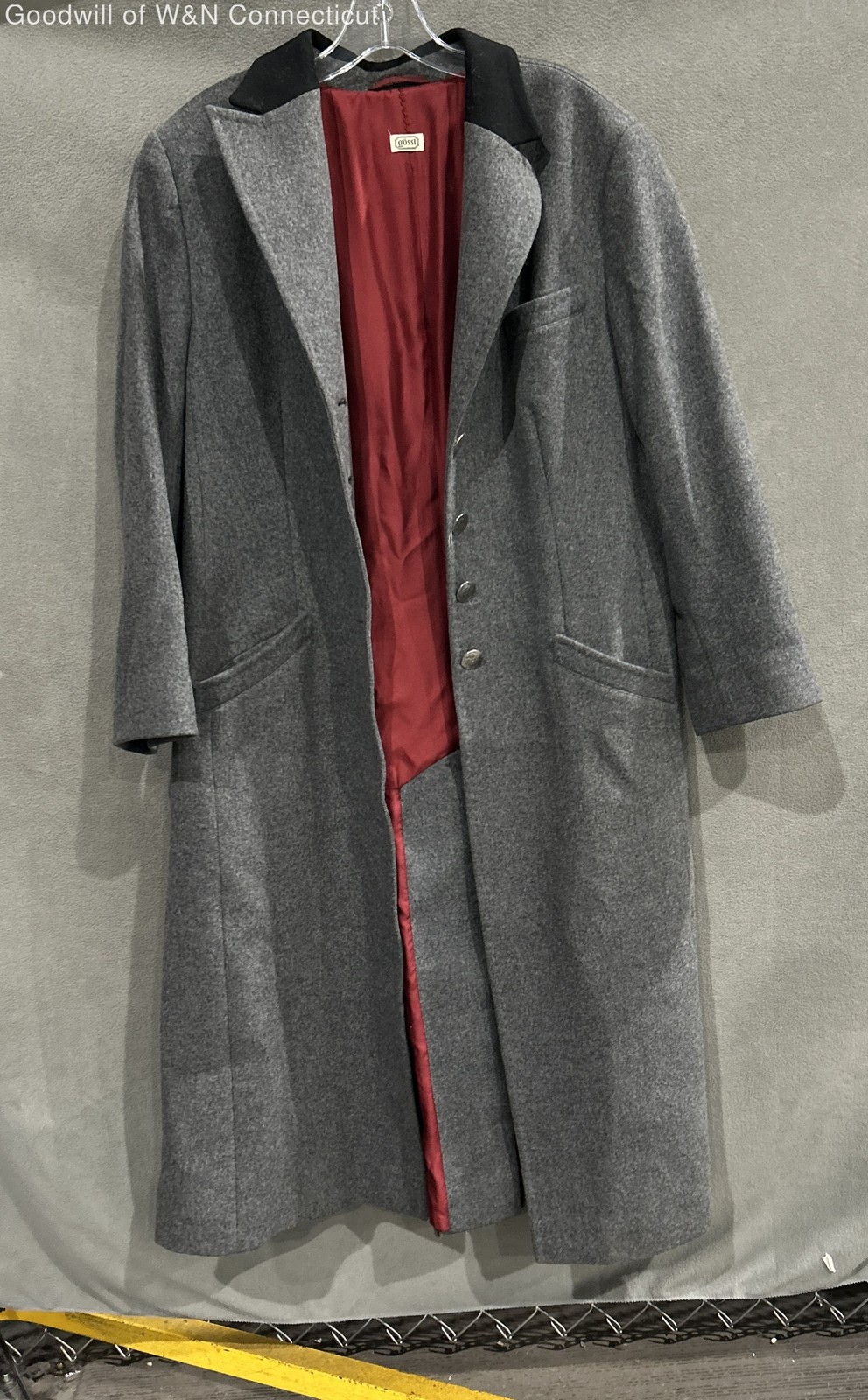 gossi Coat Size 42 Men Regular Gray Basic Coat - image 1