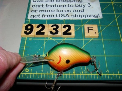 V9232 F BAGLEY DIVING BALSA B LEAD LIP BRASS HARDWARE RARE COLOR  FISHING LURE