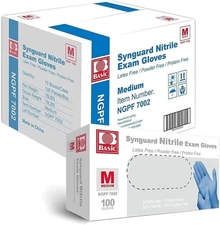 Blue Nitrile Medical Gloves Powder-Free Food Grade Disposable Glove New S M L XL