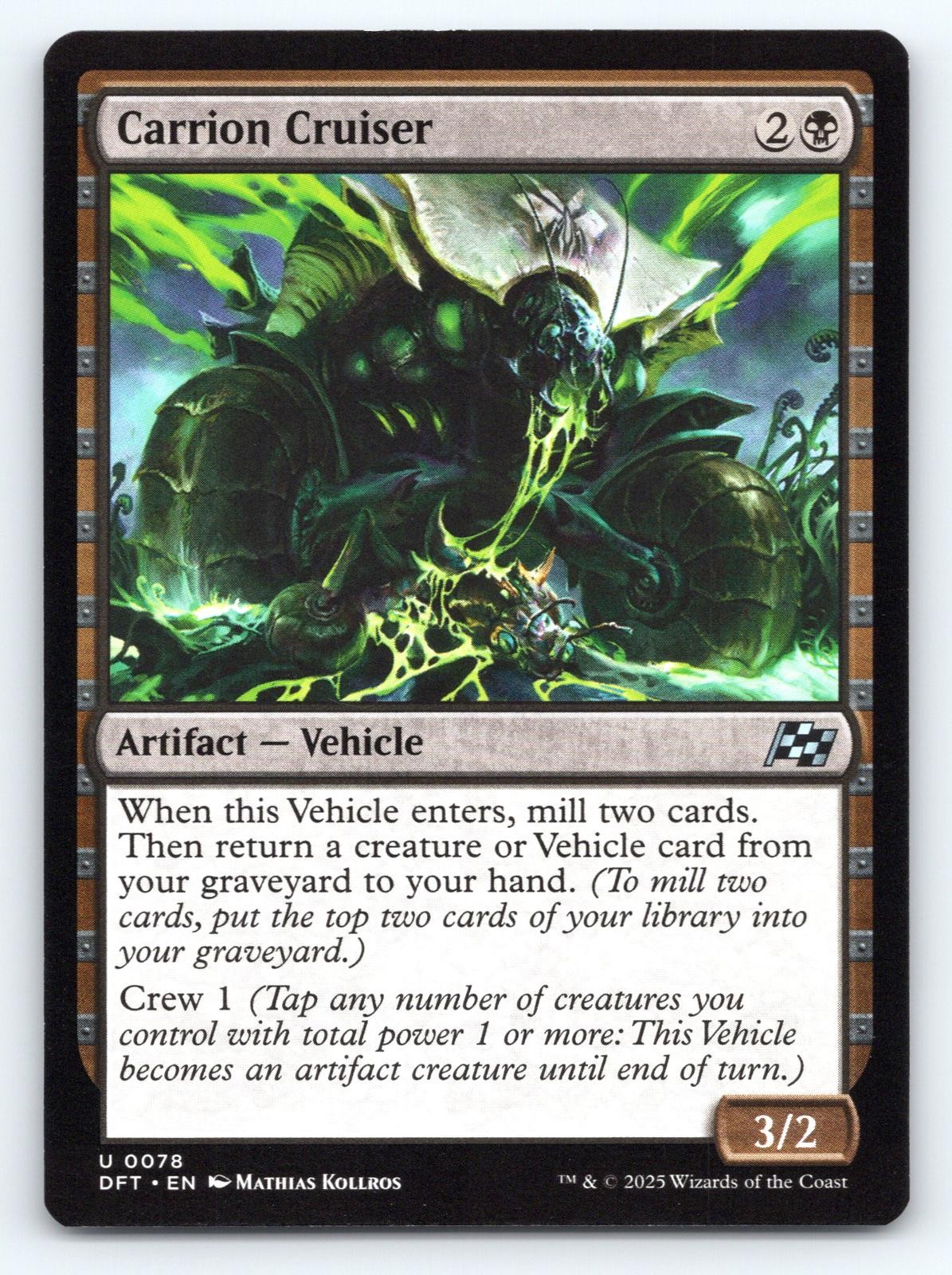 Carrion Cruiser 78 Uncommon Aetherdrift Magic: The Gathering Near Mint