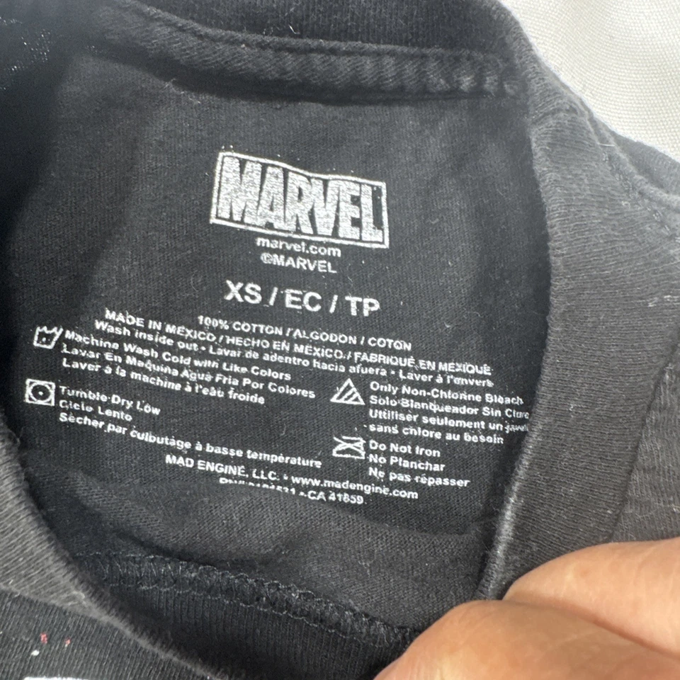 Boys Extra Small Venom Shirt, Marvel Comics. Used With A Little Bit Of Wear. - Image 2 of 4