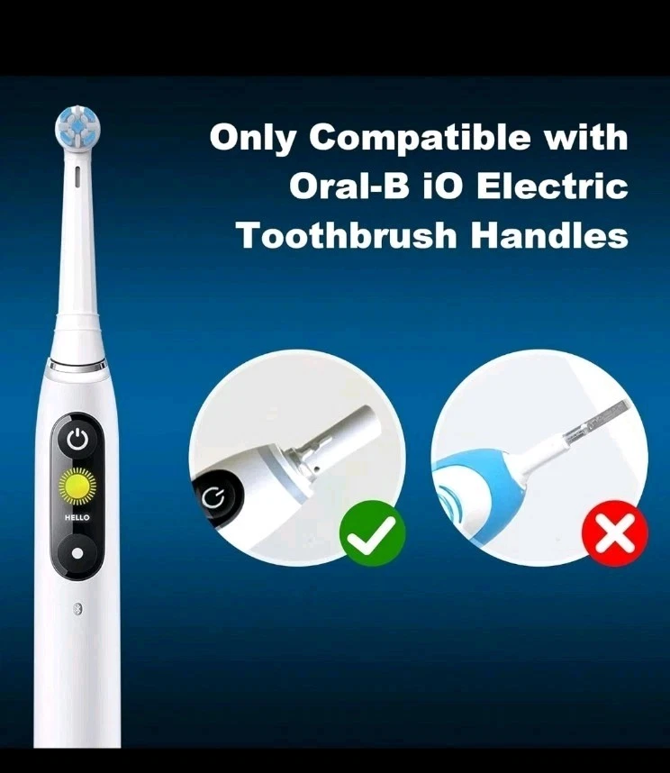 Replacement Electric Toothbrush Heads Oral-B iO 3-10 Series Brushs 8 Pk - Image 3 of 4