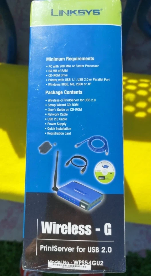 NEW SEALED - Linksys WPS54GU2 Wireless-G PrintServer for USB 2.0 ⭐️ - Image 4 of 4