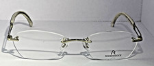 Rodenstock R4709 Rimless Eyeglasses 52-16-135 Silver Drill Mount Frame