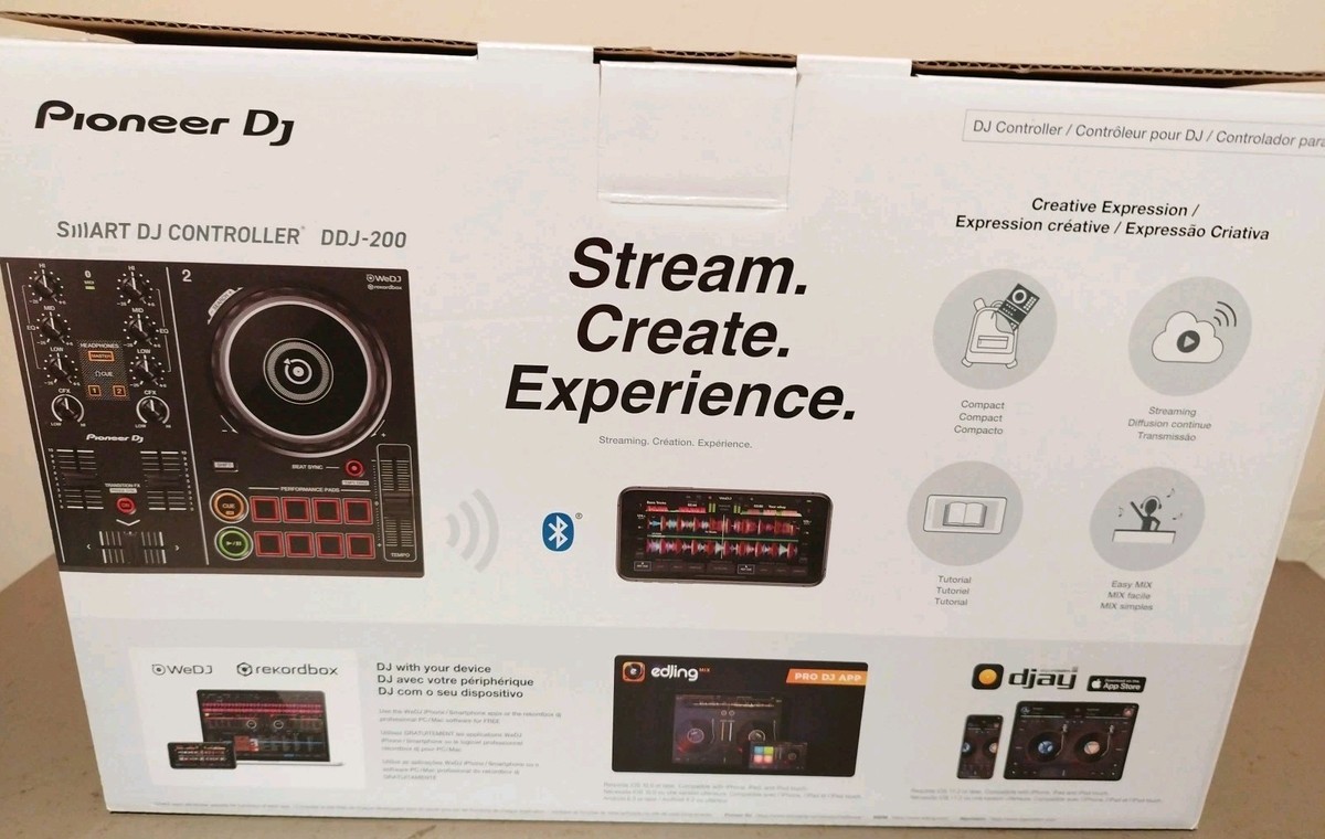 Pioneer DDJ200 2-Channel Double Deck DJ Controller - Black for