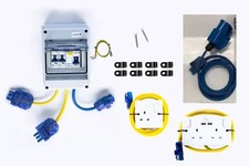240v pre wired -Mains kit- white sockets -usb- surface mounted inlet.