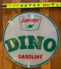 Vintage Original Sinclair Dino Gasoline Advertising Gas Pump Globe Lens