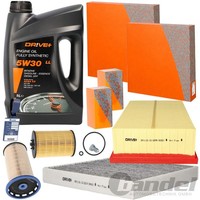 Dr!Ve+ FILTERSET+5W30 ÖL Passend FüR Audi A3 8V Q3 VW Golf 7 Passat B8 Touran 5T