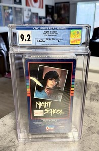 NIGHT SCHOOL (1981) VHS - CGC UNIVERSAL GRADED 9.2/10 - KEY VIDEO - RACHEL WARD