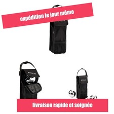 Sacoche pétanque 3 boules Engelhart noire nylon transport