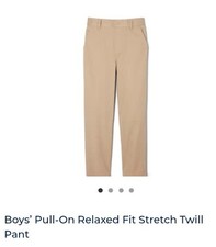 Boy's French Toast Pull-On Relaxed Fit Pants Tan 10