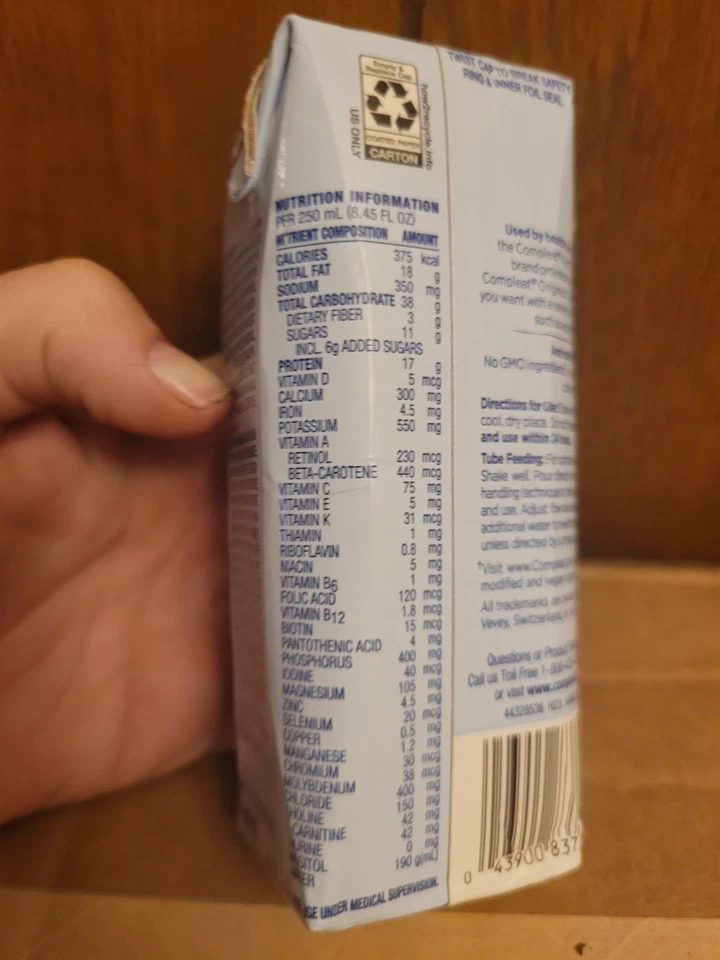 COMPLETO 1.5 original a base de plantas 24 unidades 8.45 FL OZ (Fruit Medley) ALIMENTACIÓN EN TUBO Foto 3 de 4