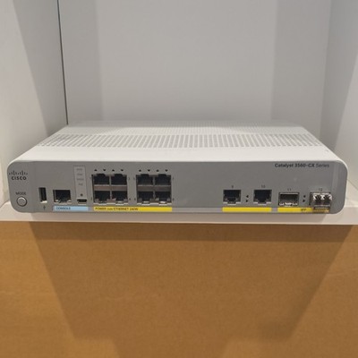 Cisco Catalyst 3560-CX WS-C3560CX-8PC-S 8-Port Gigabit Ethernet PoE Switch