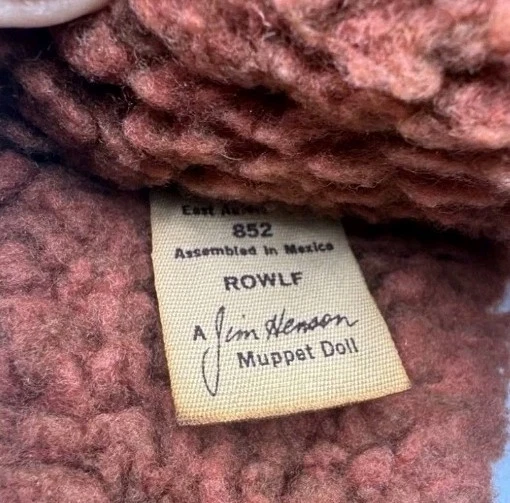 Винтаж 1977 Rowlf собака вручную куклы Fisher цена 852 Jim Henson Sesame St - Изображение 2 из 2