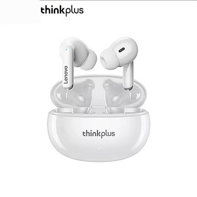 Lenovo Thinkplus XT88 White Bluetooth 5.3 Earbuds - Dual Microphone HIFI Stereo 