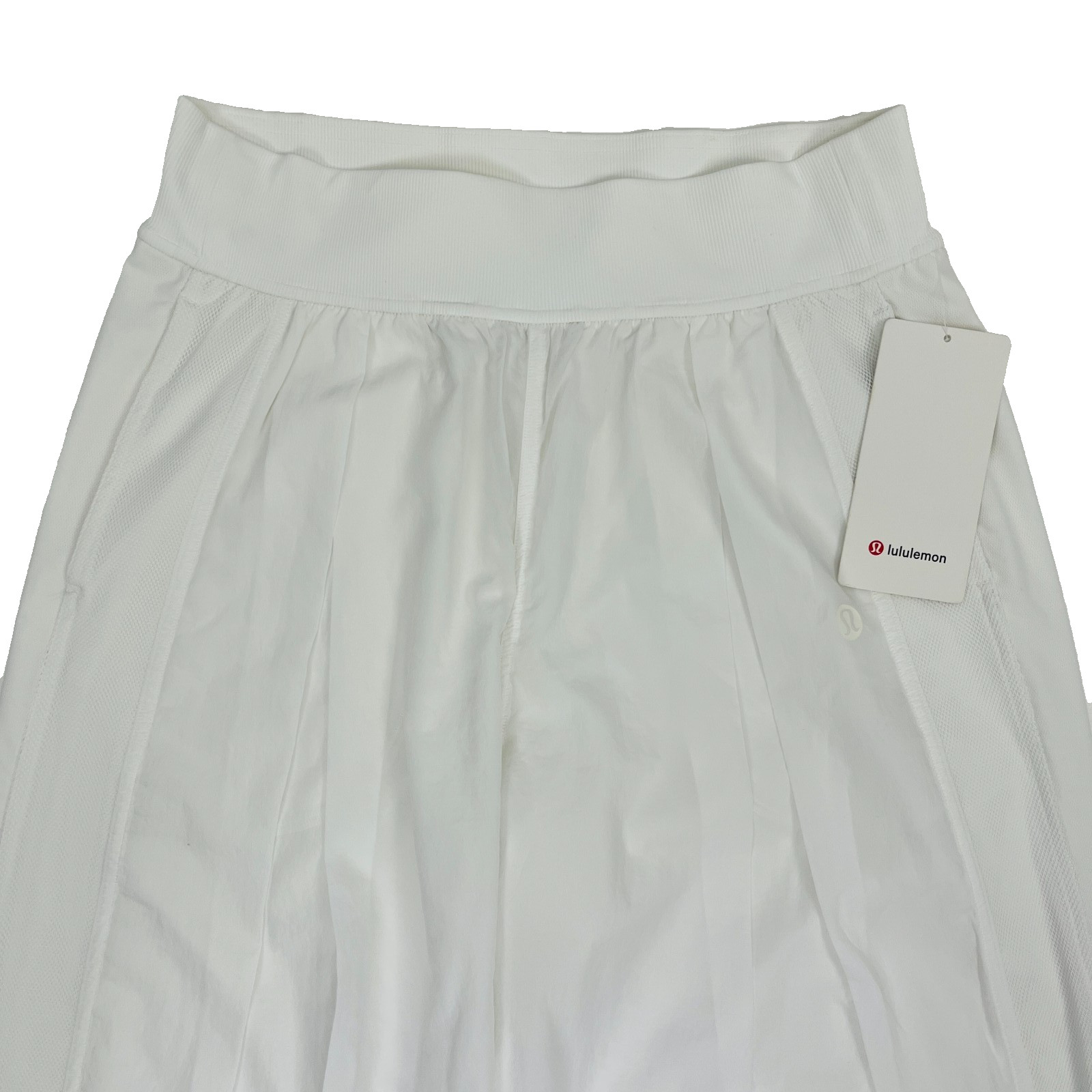 Lululemon NWT Lightweight Tennis Mid Rise Track Pants Athleisure White Womens 8
