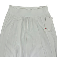 Lululemon NWT Lightweight Tennis Mid Rise Track Pants Athleisure White Womens 8