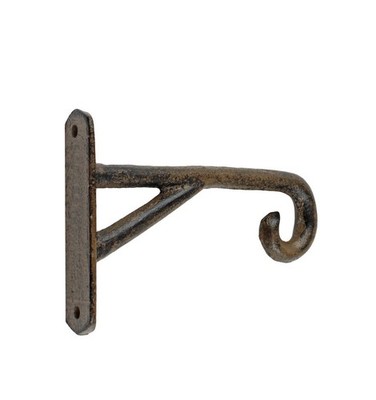  Cast Iron Scroll Wall Hook Hanging Plant Holder Lamp Lantern Hanger 4.5  