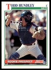 1991 Score Todd Hundley New York Mets #340