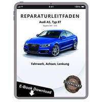 Audi A5 Typ 8T 2007-2016 Fahrwerk Achsen Lenkung Reparaturleitfaden Ebook