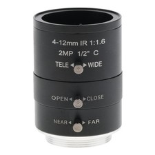4mm-12mm 1/2" Manual Iris Lens C Mount for Camera