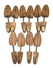 10 Cedar Shoe Trees Lot x5 Pairs Mens M Rochester Nordstrom Split Toe Stretchers