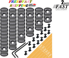 6 Pack Lock Picatinny Rail Aluminum 3/5/7/9/11/13 Slot Set M-Lok Picatinny Rail