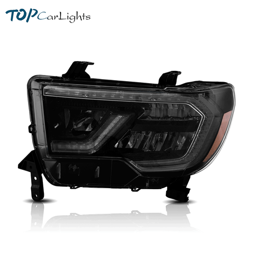 VLAND LED Projector Headlights For 2007-13 Toyota Tundra/2008-21 Toyota Sequoia - Foto 2 di 15