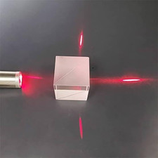 Beam Splitter Cube, Optical Glass Prism Ratio T/R 50:50 Spectrome Sicence 25Mm