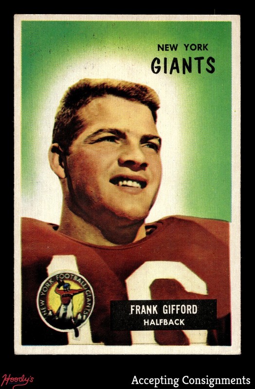 1955 Bowman #7 Frank Gifford GIANTS EX - EX/MT