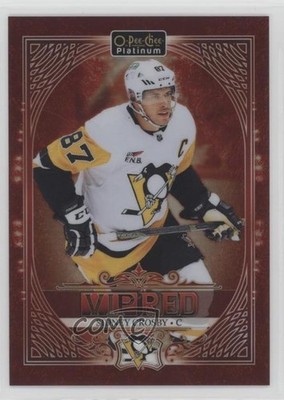2023-24 O-Pee-Chee Platinum VIP Red Achievement 37/50 Sidney Crosby #PW-SC x3q