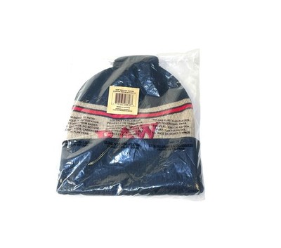 RAW X Rolling Papers Pompom Beanie Black & Brown One Size Fits All NEW Sealed