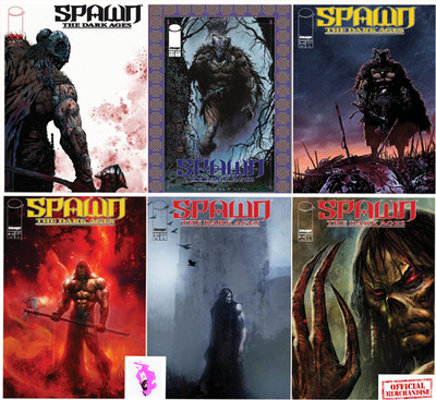 Spawn: The Dark Ages  (SPAWN UNIVERSE) FULL 6 PART SET - IMAGE COMICS - BOARDED