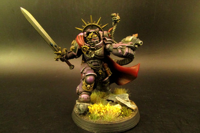 Warhammer 40k Primaris Space Marines / Hawk Lords Captain in Gravis Rüstung