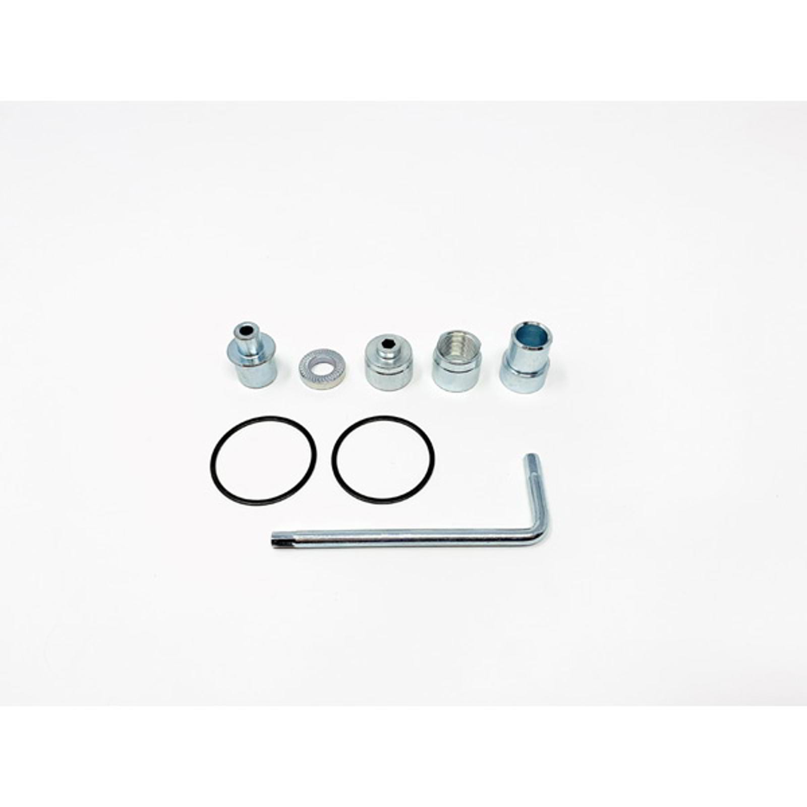 Elite Direct Drive Trainer Universal Axle Inserts in Silver