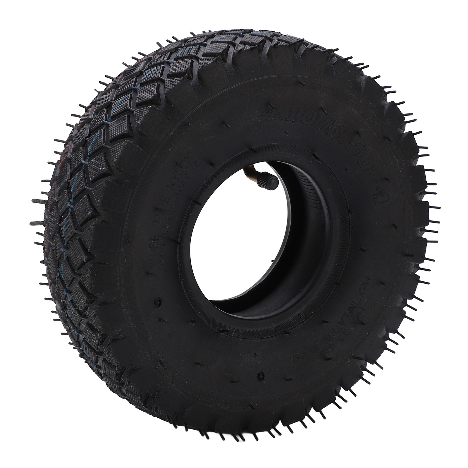 Scooter Tire Tube Set 4.10/3.50‑4 Thickened Outer Tire Inner Tube With Bent