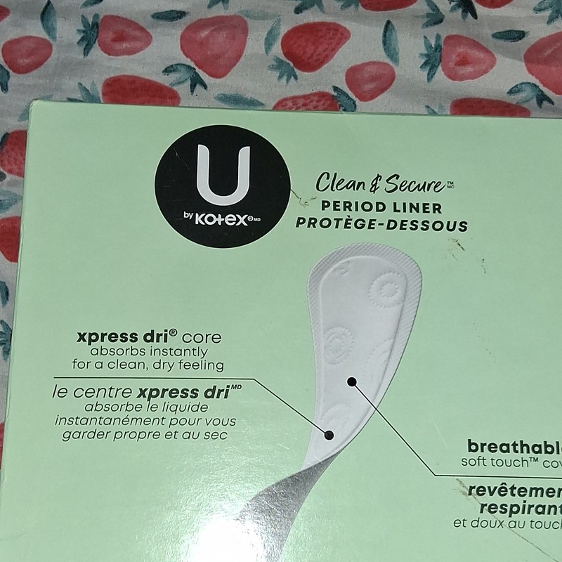 U by Kotex Clean & Secure Pantiliners White xpress dri core Breathable Cover