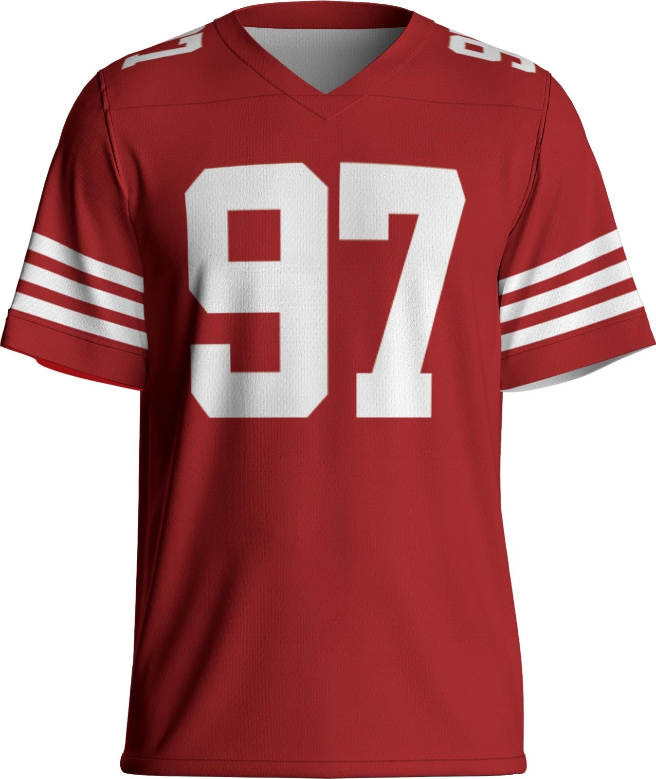 Custom Nick Bosa Red Jersey