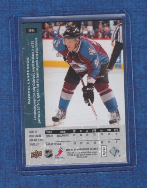 2012-13 SP Authentic Hockey 1994-95 SP RETRO # SP84 Gabriel Landeskog - Image 2 of 2